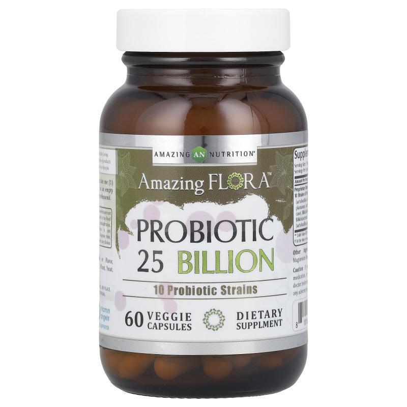 Amazing Nutrition,Amazing Flora,益生菌,300 亿 CFU,60 粒素