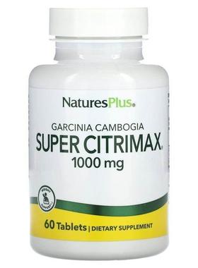 自然加,Garcinia Cambogia Super Citrimax，1,000 毫克，60 片