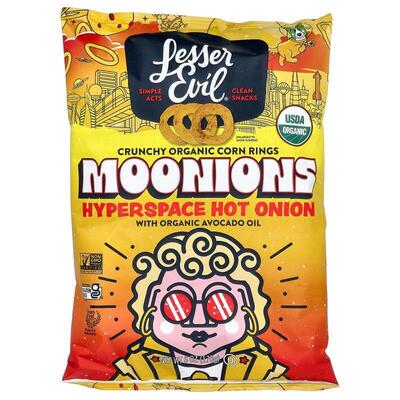 LesserEvil,Crunchy Organic Corn Rings, Moonions, Hyperspace