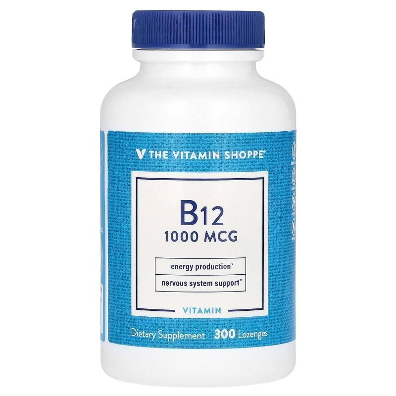 The Vitamin Shoppe,B12, 1,000 mcg, 300 Lozenges