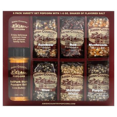 Amish Country Popcorn,Variety Set Popcorn with Shaker