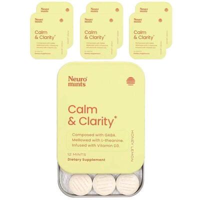 NeuroGum,NeuroMints, Calm &Clarity, Honey Lemon