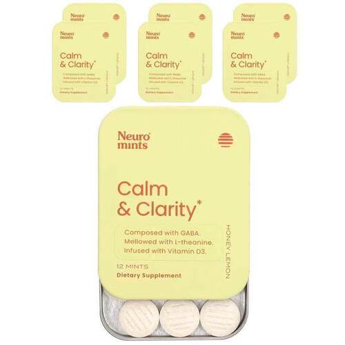 NeuroGum,NeuroMints, Calm &Clarity, Honey Lemon