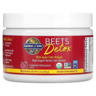 生命花园,Beets Detox 苹果醋，蔓越橘石榴味