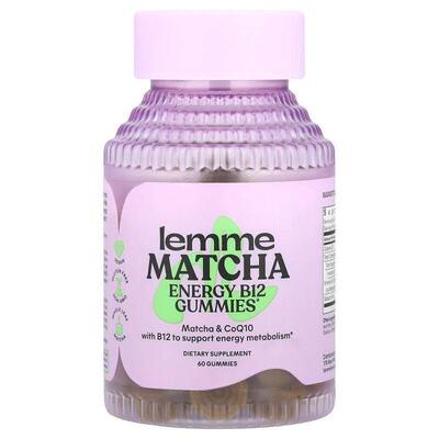 Lemme,Energy B12 Gummies, Matcha, 60 Gummies