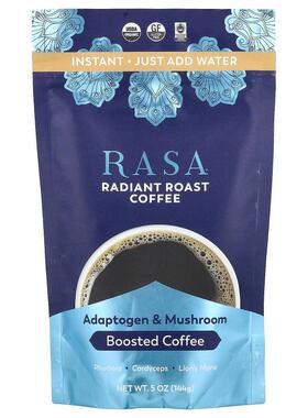 Rasa,适应原和蘑菇加强咖啡，速溶，强烈烘焙咖啡，5 盎司（144