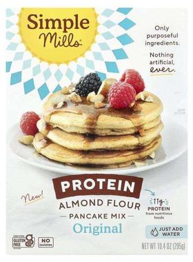 Simple Mills蛋白巴旦木粉煎饼混合料蛋白质高纤维微量元素补充