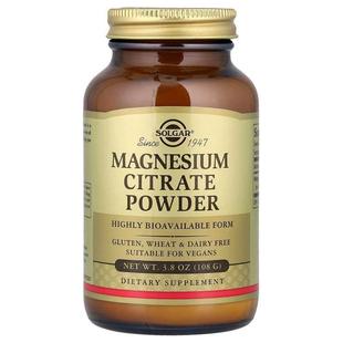 索尔加,Magnesium Citrate Powder, 3.8 oz (108 g)