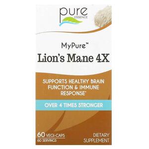 Pure Essence,My Pure, Lion's Mane 4X, 30 Vegi-Caps