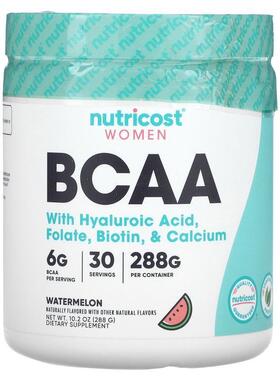 Nutricost,Women, BCAA With Hyaluronic Acid, Folate, Biotin,