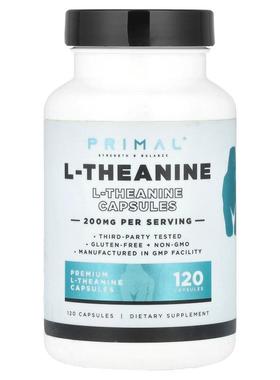 PrePrimal,L-茶氨酸，200 毫克，120 粒胶囊
