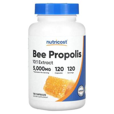 Nutricost,Bee Propolis, 500 mg, 120 Capsules