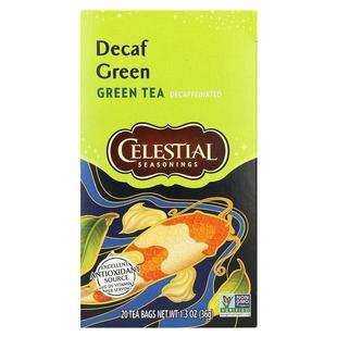 斯乐,Green Tea, Decaf , 20 Tea Bags, 1.3 oz (36 g)