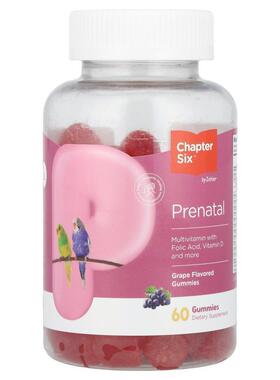 Chapter Six,Prenatal Gummies, Grape, 60 Gummies