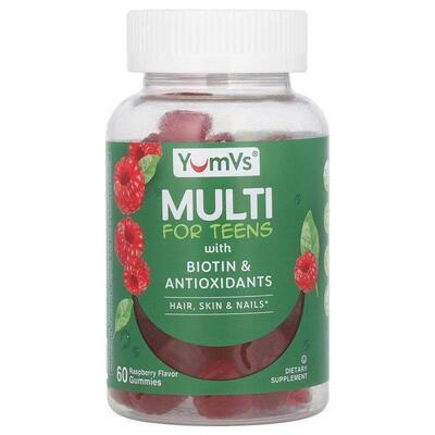 Yum-Vs,多种维生素 青少年用，树莓味