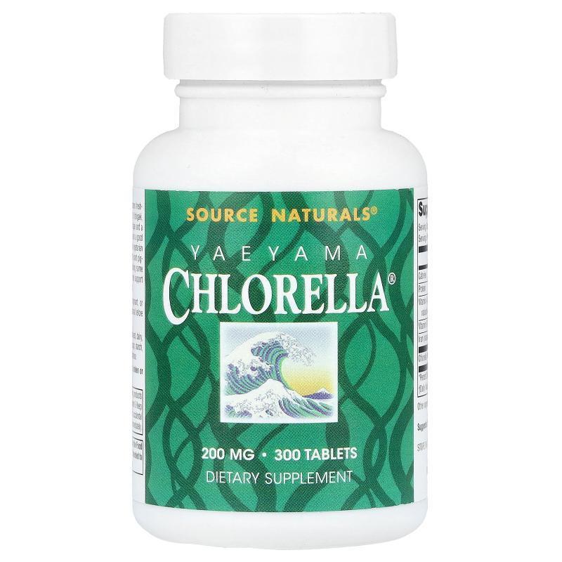 源美,Yaeyama Chlorella®，200 毫克，300 片（每片 20 毫克）