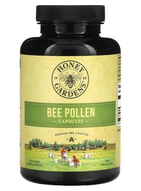 Honey Gardens,Bee Pollen, 150 Vegcaps