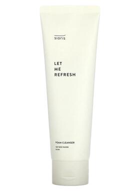 Sioris,Let Me Refresh Foam Cleanser, 4.05 fl oz (120 ml)