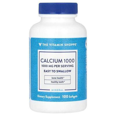 The Vitamin Shoppe,Calcium 1000, 1,000 mg