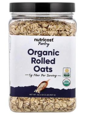 Nutricost,Pantry, Organic Rolled Oats, 32.4 oz (907 g)