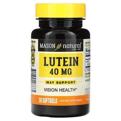 Mason Natural,Lutein, 20 mg, 30 Softgels
