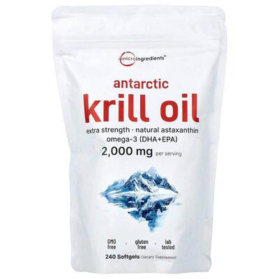 Micro Ingredients,南极磷虾油，240 粒软胶囊