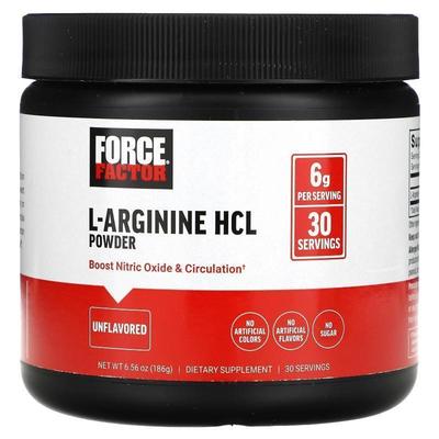 Force Factor,L-Arginine HCL Powder, Unflavored, 6.56 oz (186