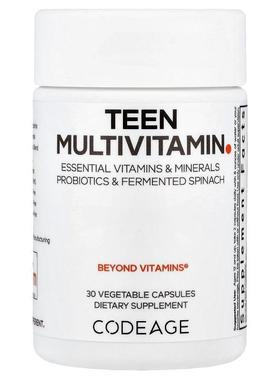 Codeage,青少年多维生素素食胶囊，30 粒