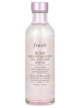 Fresh,Rose, Deep Hydration Oil-Infused Serum, 3.3 fl oz (100