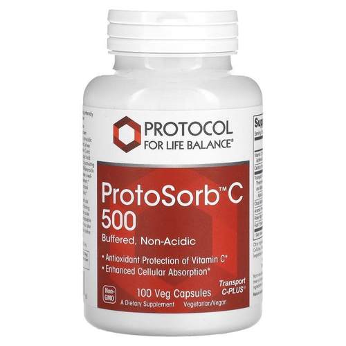 Protocol for Life Balance,ProtoSorbC 500，100 粒素食胶囊