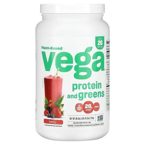 维加,Plant Based Protein and Greens, Berry, 1 lb 10.6 oz (75