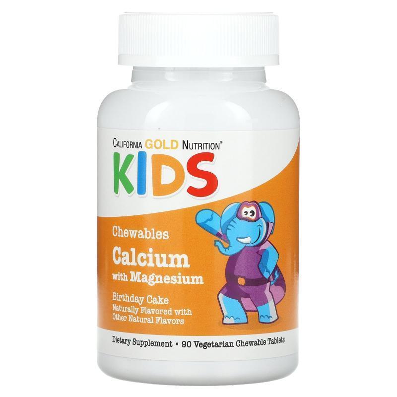 California Gold Nutrition,Chewable Calcium Plus Magnesium Fo