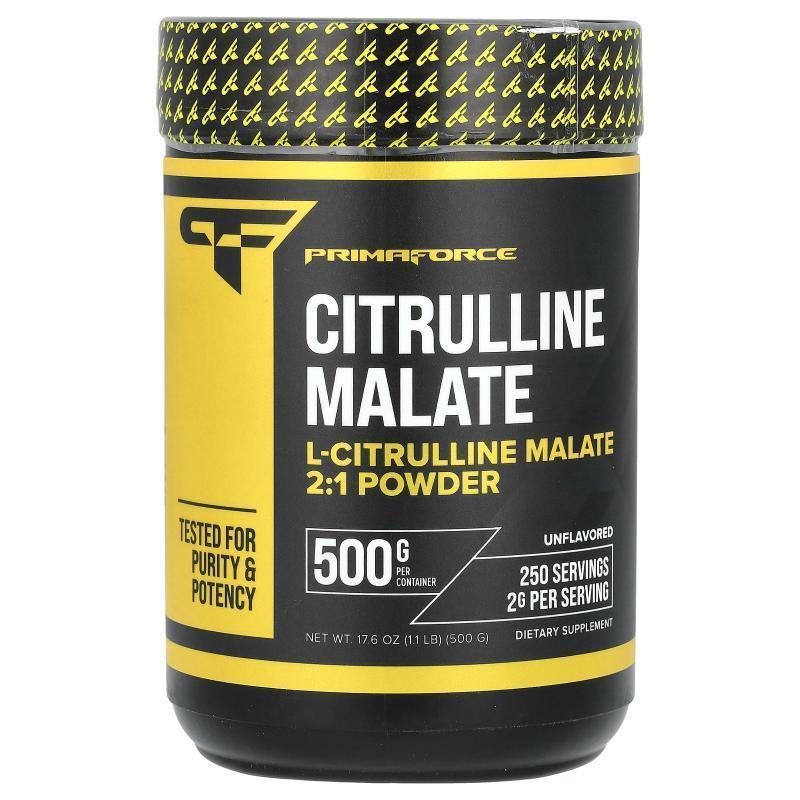Primaforce,Citrulline Malate Powder, Unflavored , 17.6 oz (1
