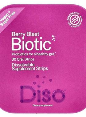 Diso,Biotic, Berry Blast, 30 Oral Strips