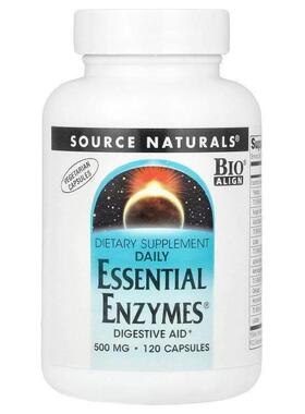源美,日常 Essential Enzymes®，500 毫克，120 粒胶囊