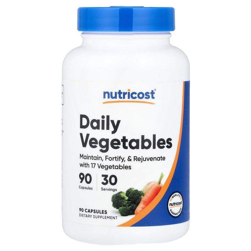 Nutricost,Daily Vegetables, 90 Capsules