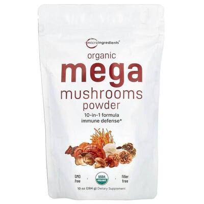 Micro Ingredients,有机超级蘑菇粉，10 盎司（284 克）