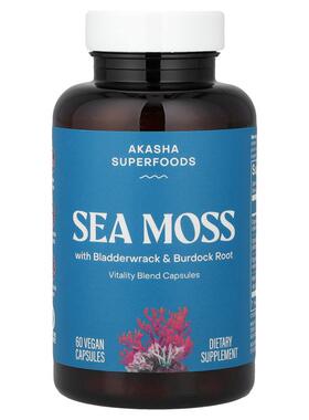 Akasha Superfoods,Sea Moss, 60 Vegan Capsules