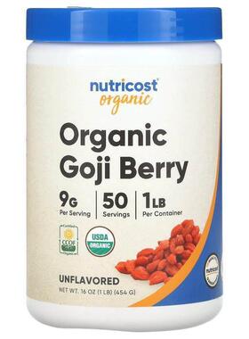 Nutricost,Organic Goji Berry, Unflavored, 1 lb (454 g)