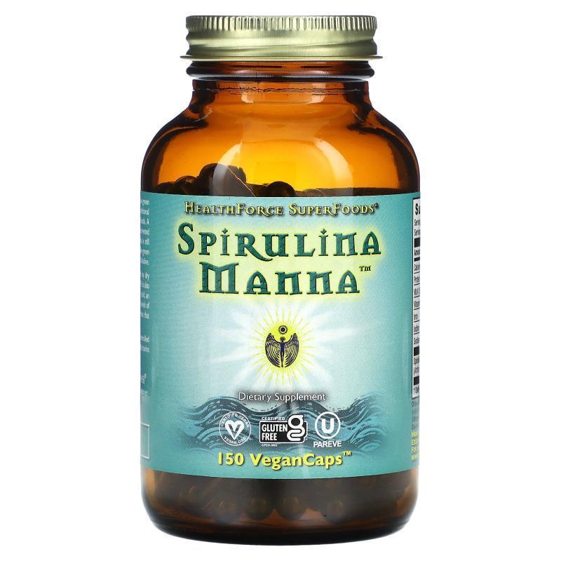 HealthForce Superfoods,Spirulina Manna, 150 VeganCaps