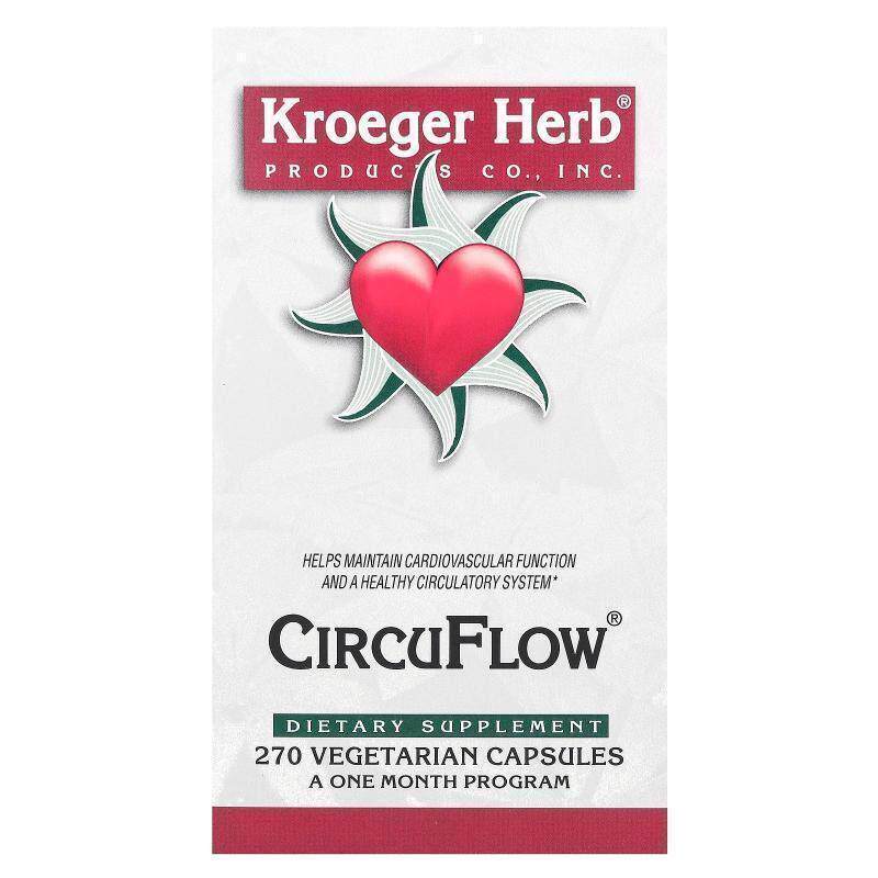 Kroeger Herb Co,CircuFlow 补充剂,270 粒素食胶囊