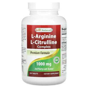 Best Naturals,L-Arginine, L-Citrulline Complex, 250 Tablets