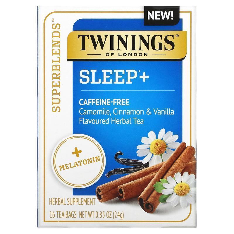 川宁含褪黑荷尔蒙睡眠帮助剂洋甘菊肉桂香草草本茶