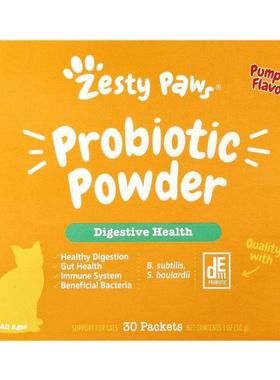 Zesty Paws,益生菌粉，狗狗专用，所有年龄段，南瓜味，30 包，1