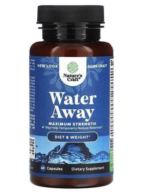 Natures Craft,Water Away，特强型，60 粒胶囊