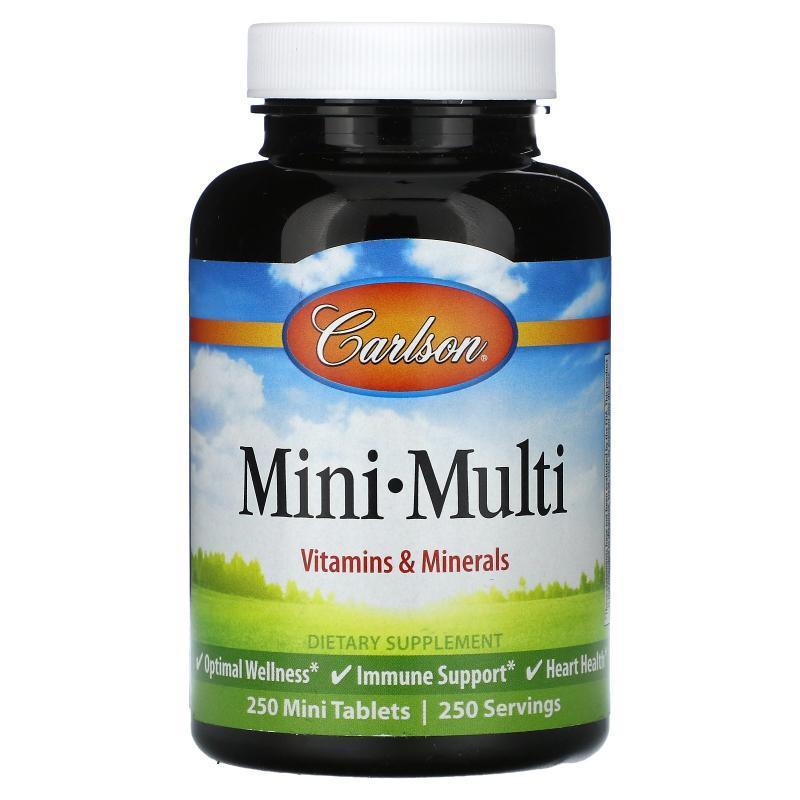Carlson,Mini Multi, 250 Mini Tablets