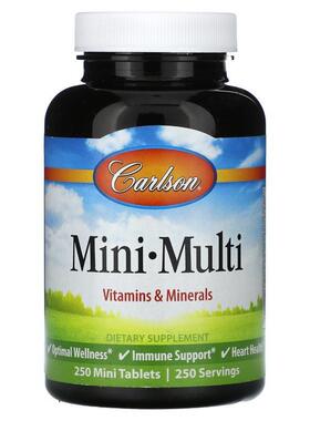 Carlson,Mini Multi, 250 Mini Tablets