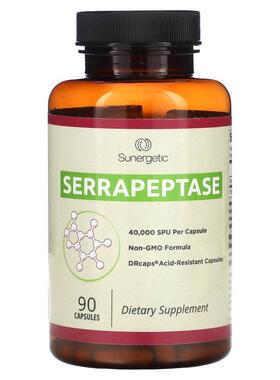 Sunergetic,舍雷肽酶，90 粒胶囊