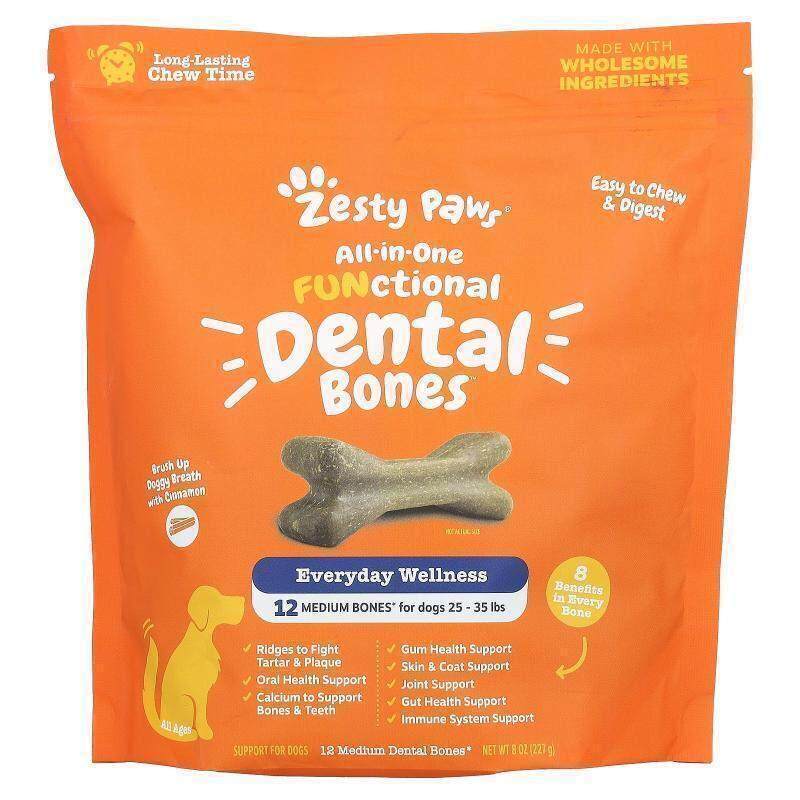 Zesty Paws,All-in-One Functional Dental Bones