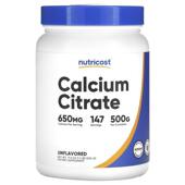 Calcium Citrate 17.6 Nutricost 500 Unflavored